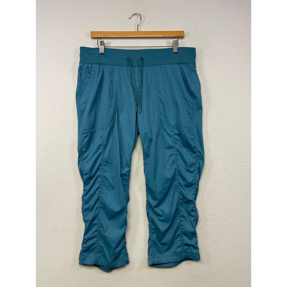 Hiking Gorpcore The North Face Womens L Teal Aphrodite 2.0 Capri Pants Outdoor